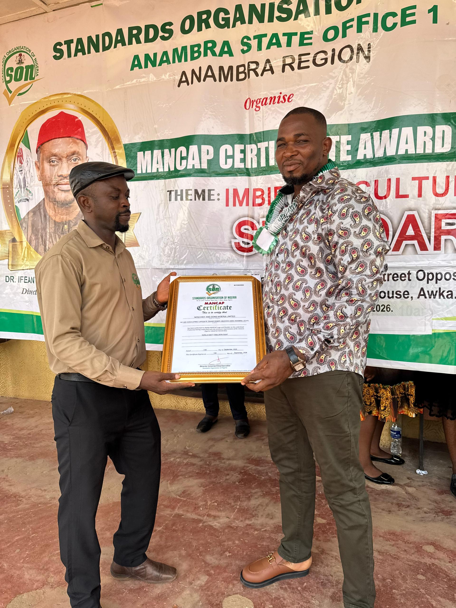 SON MANCAP Certification